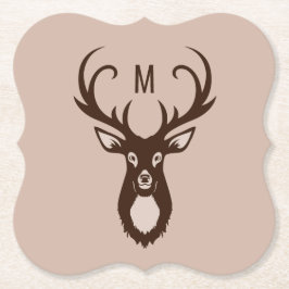 Behandel uw Monogram papieren onderzetters