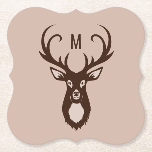 Behandel uw Monogram papieren onderzetters (Voorkant)