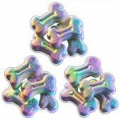 Behandel uzelf - Holo-Kijk Dog Behandelt Stickers (Voorkant)