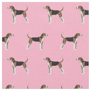 Behandel Walker Coonhound-hondenroze Stof