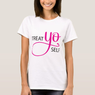Behandel "Yo Self Pink" T-shirt