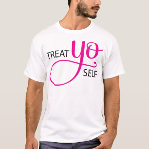 Behandel "Yo Self Pink" T-shirt