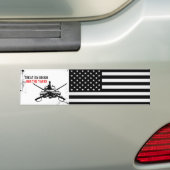 Behandel ze ruw bumpersticker (Op auto)