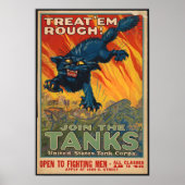 Behandel ze ruw - Doe mee met de tanks Poster (Voorkant)