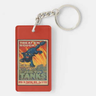 Behandel ze ruw - Doe mee met de tanks Sleutelhanger