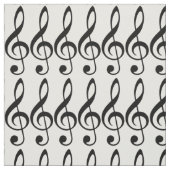 Behandelbare Clef Music Fabric Stof (Swatch)
