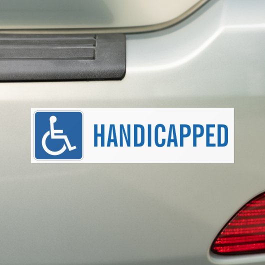 BEHANDELD BUMPERSTICKER (Op auto)