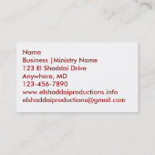 Behandeld door de van het Bloed Bedrijfs/van het Visitekaartje (Achterkant)