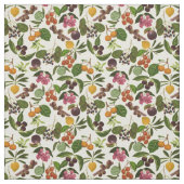 Behandeld Exotic Tropical Fruits Pattern Stof (Swatch)