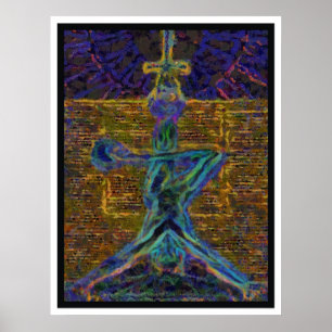 BEHANDELD MAN OP PREMIEKANVAS POSTER