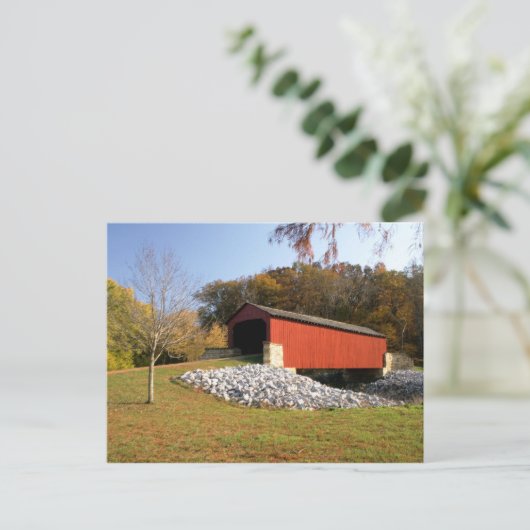 Behandelde Brug Briefkaart (Staand voorkant)