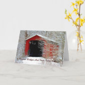 Behandelde Bruggen "het Denken van u" Wenskaart Kaart (Gele Bloem)