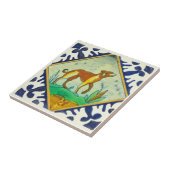 Behandelde Dog 17th Century Delft Reproduction Tegeltje (Zijkant)