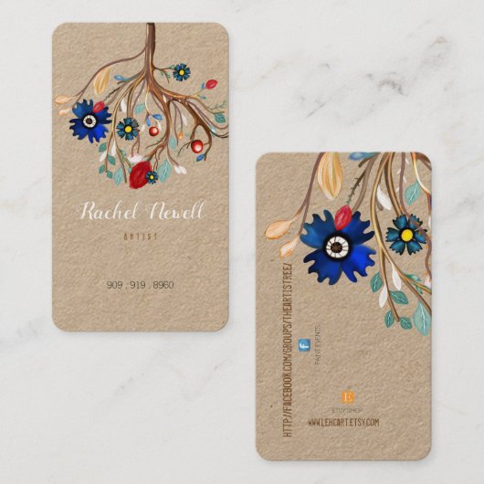 BEHANDELDE LOGO VISITEKAARTJE (Voorkant / Achterkant)