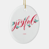 Behandelde persoonlijke kerstversiering keramisch ornament (Rechts)