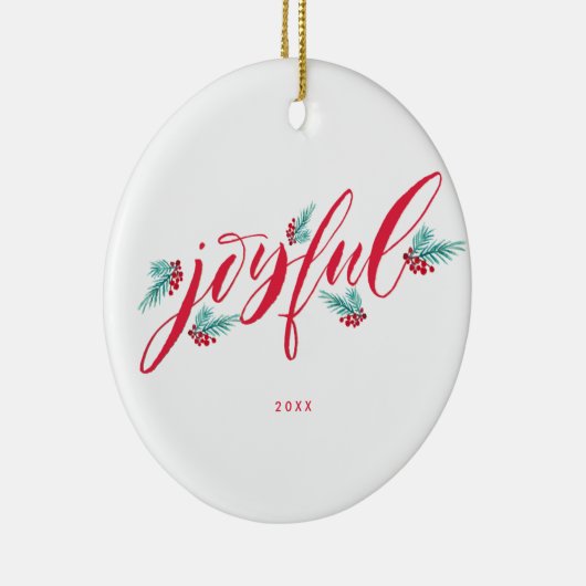 Behandelde persoonlijke kerstversiering keramisch ornament (Rechts)