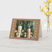 BEHANDELEN ROND ZEGGEN *HEBBEN EEN MERRY CHRISTMAS KAART (Gele Bloem)