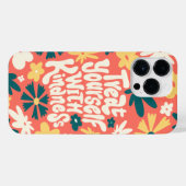 BEHANDELEN UZELF MET KINDERNIS, ZELF VERLIES QUOTE iPhone HOESJE (Achterkant horizontaal)