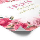 Behandeling Baby shower roze flamingo Ballerina Poster (Hoek)