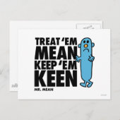 Behandeling "Em Mean Briefkaart (Voorkant / Achterkant)