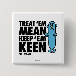 Behandeling "Em Mean Vierkante Button 5,1 Cm