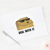 Behandeling ermee ronde sticker (Envelop)