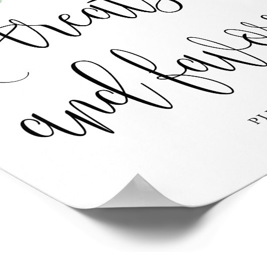 Behandeling + Favors Waterverf Flower Bloom Poster (Hoek)