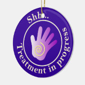 Behandeling in uitvoering Yin Yang door Hanger Keramisch Ornament (Links)