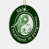 Behandeling in uitvoering Yin Yang door Hanger Keramisch Ornament (Rechts)