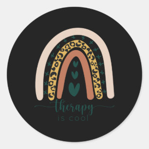 Behandeling is een collectieve bewustmaking op het ronde sticker