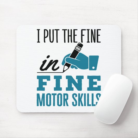 Behandeling met beroepsmatige therapieën Fine Moto Muismat (Met muis)