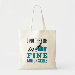Behandeling met beroepsmatige therapieën Fine Moto Tote Bag
