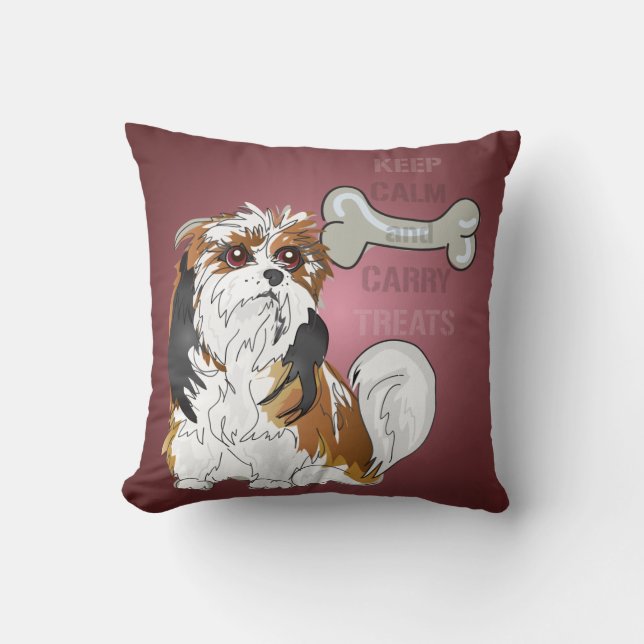 Behandeling met kalk en wasgoed Dog Pillow Kussen (Voorkant)