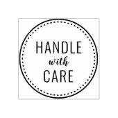 behandeling met zorg rubberstempel (Afrduk)