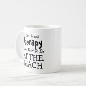 Behandeling niet nodig alleen bij de strand Birthd Koffiemok (Voorkant links)