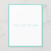 BEHANDELING OP EEN ISLAND FLYER MET  TEKST (Achterkant)