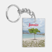 BEHANDELING OP GEDEELTE IN DE JAMAICA-SLEUTELHANGE SLEUTELHANGER (Voorkant Links)