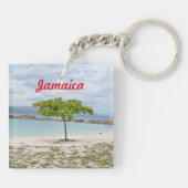 BEHANDELING OP GEDEELTE IN DE JAMAICA-SLEUTELHANGE SLEUTELHANGER (Achterkant)