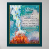 Behandeling over de Torah Tsjernobyl Rebbe-citaatk Poster (Voorkant)