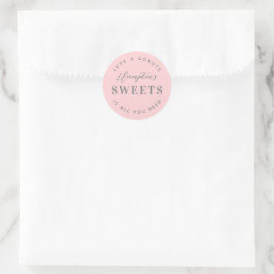 Behandeling Sweets Wedding Favor Ronde Sticker