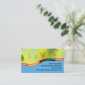 Behandeling van beroepsethiek bij thuis visitekaartje (Staand voorkant)