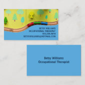 Behandeling van beroepsethiek bij thuis visitekaartje (Voorkant / Achterkant)