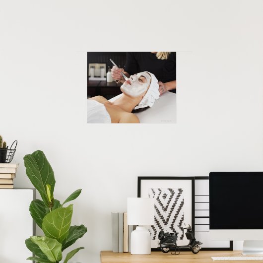 Behandeling van damesoppas poster (Thuiskantoor)