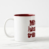 Behandeling van een overnachting tweekleurige koffiemok (Links)