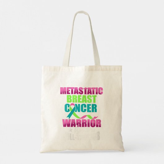 Behandeling van gemetastaseerde borstkanker bij vr tote bag (Achterkant)