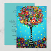 BEHANDELING VAN LEVENSBAR/BBT-MITZVAH KAART (Voorkant / Achterkant)