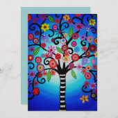 BEHANDELING VAN LEVENSBAR/BBT-MITZVAH KAART (Voorkant / Achterkant)