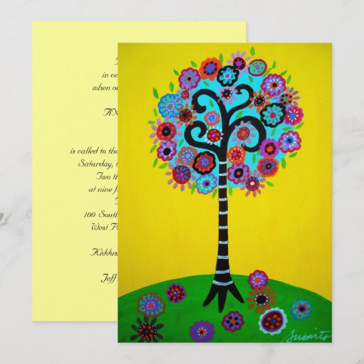 BEHANDELING VAN LEVENSBAR BBT-MITZVAH KAART (Voorkant / Achterkant)