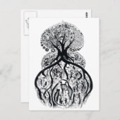 BEHANDELING VAN LIFE - zwart-wit Briefkaart (Voorkant / Achterkant)