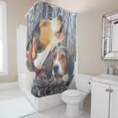 behandeling van rondzwervende honden in Bossen Douchegordijn (In situ)